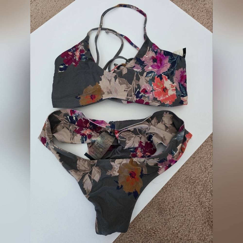Boys + Arrows Jackson Top & Kiki Bottoms Bikini – Darling Print – Size S - Picture 2 of 6
